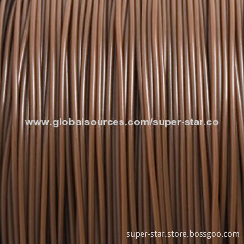 Brown Color 3D Printer/PLA Filament, 1.75/3.00mm, RoHS Mark, Fitting for RepRap